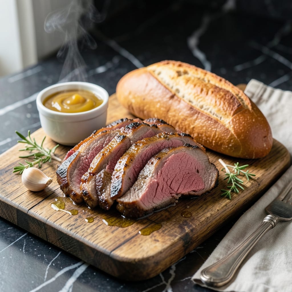 French Dip Recipe Roast Beef: Au Jus Soaked Sandwich Perfection