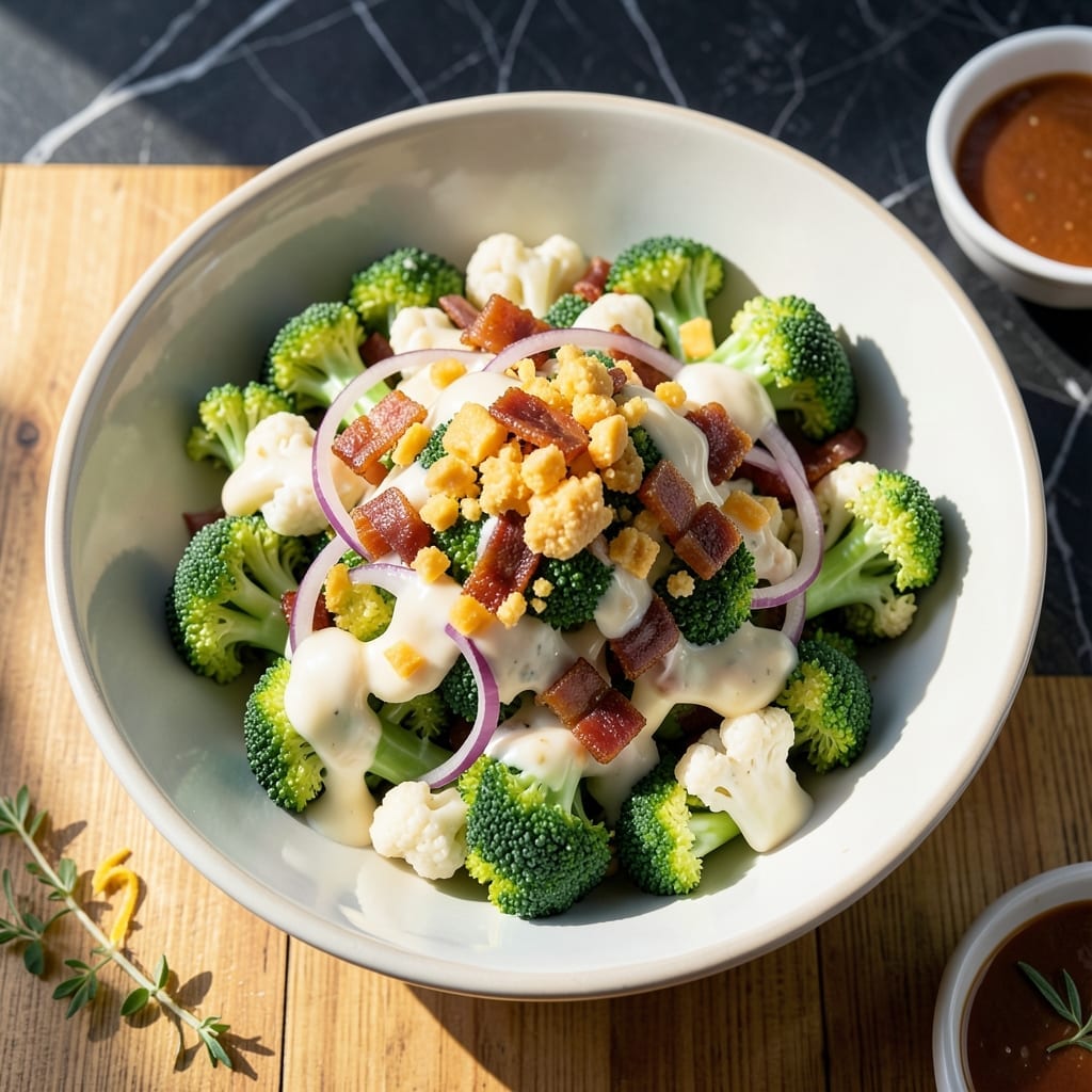 Broccoli Cauliflower Salad Recipe Miracle Whip: Crunchy Veggie Medley with Tangy Dressing Broccoli Cauliflower Salad Recipe Miracle Whip: Crunchy Veggie Medley with Tangy Dressing