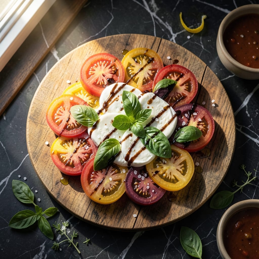 Best Caprese Salad Recipe Ever: Heirloom Tomatoes and Fresh Basil Harmony