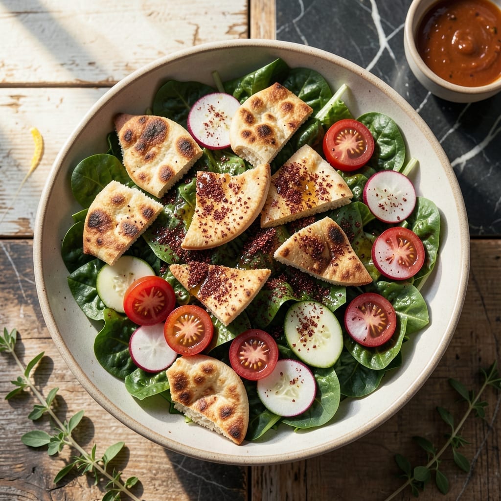 Fattoush Salad Recipe Sumac: Bright Citrus Crunch in Every Bite