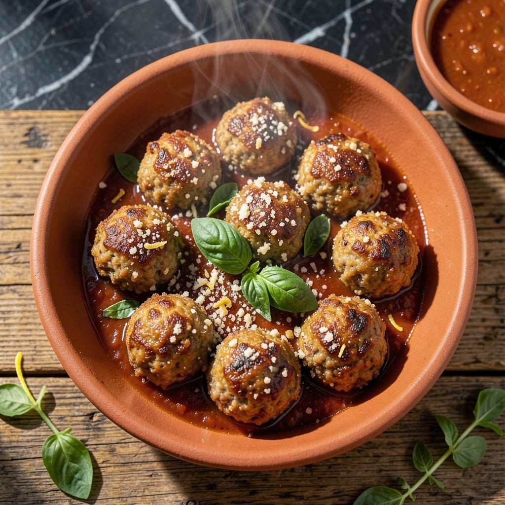 Italian Meatball Recipe Baked: Oven-Baked Juiciness With Herb-Infused Depth