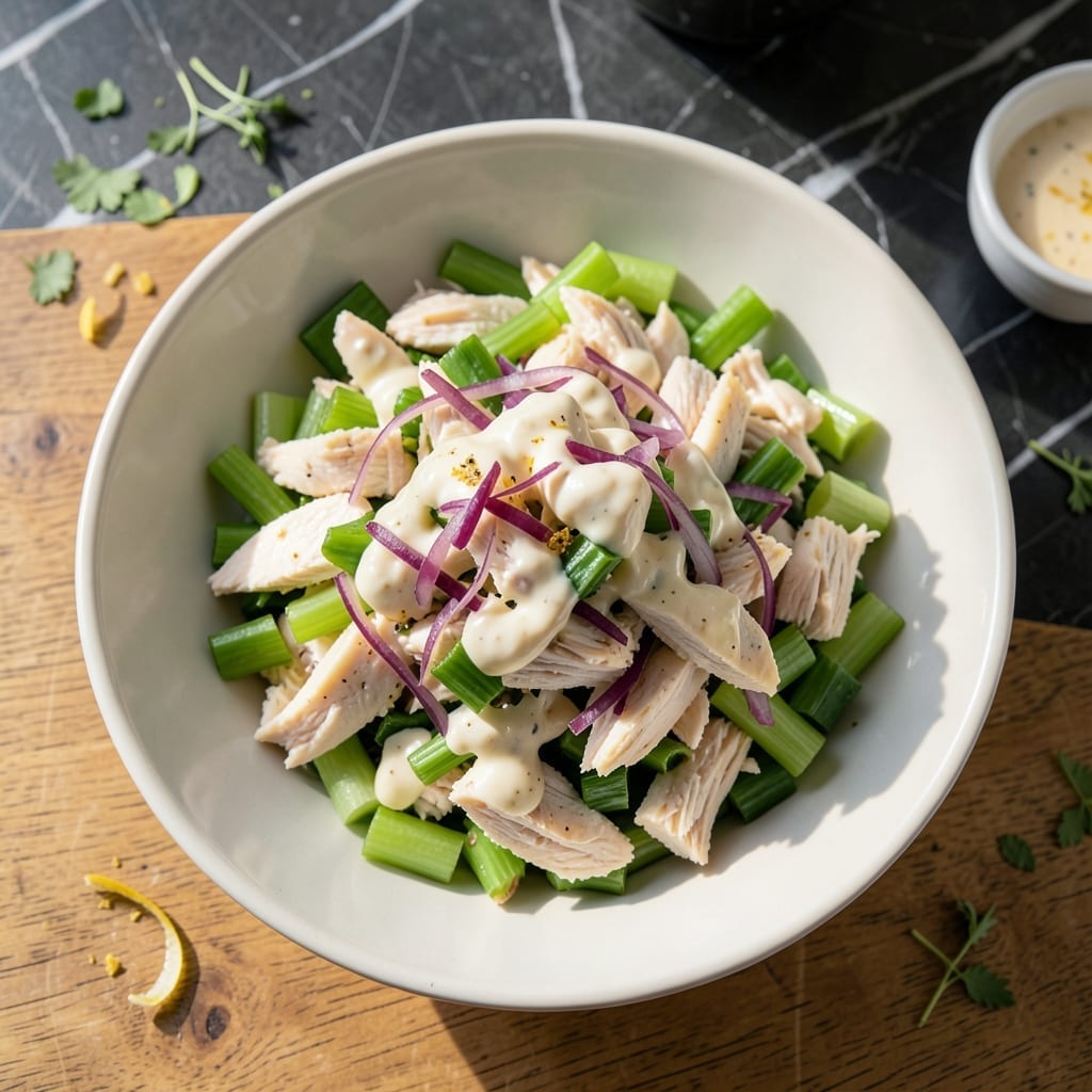 Keto Chicken Salad Recipe With Celery: Crunchy Low-Carb Lunch in Minutes Keto Chicken Salad Recipe With Celery: Crunchy Low-Carb Lunch in Minutes