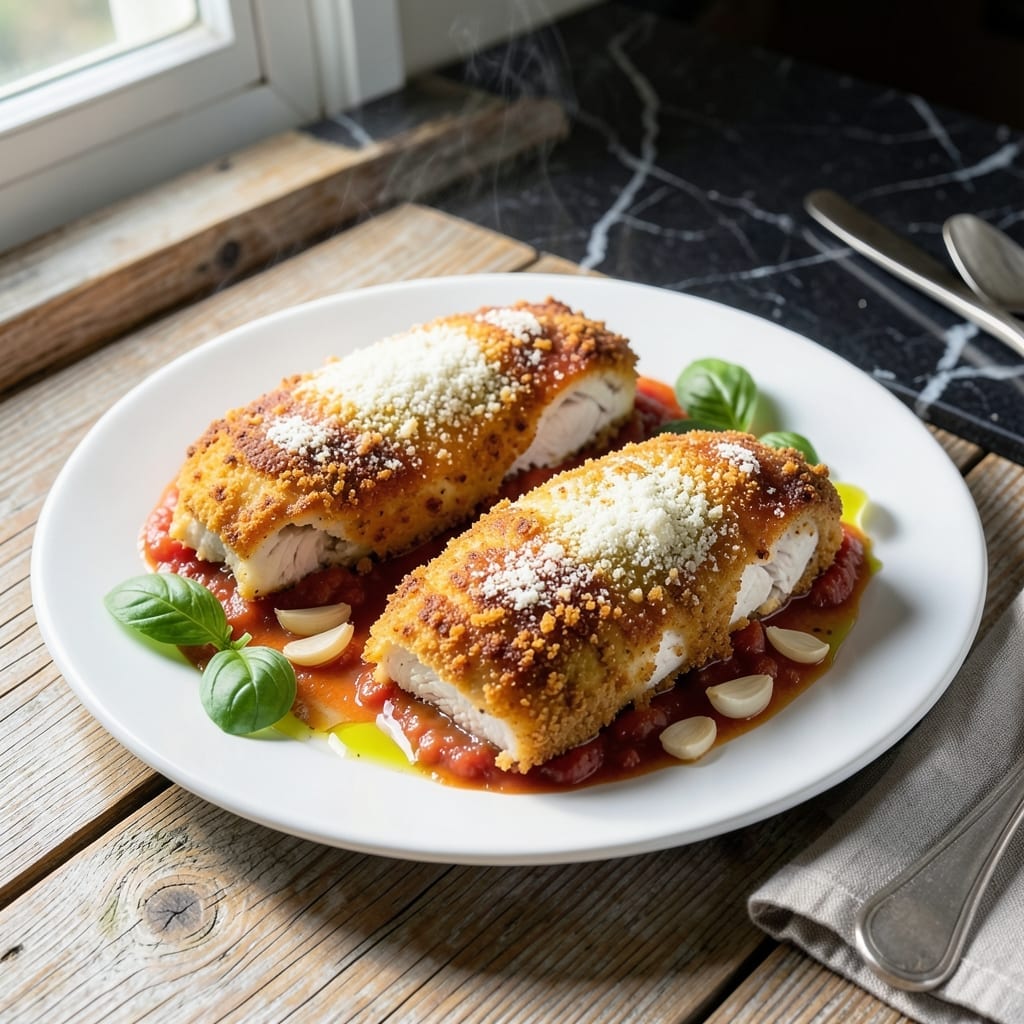 Recipe for Baked Chicken With Parmesan Cheese: Golden Crust With Italian Flair