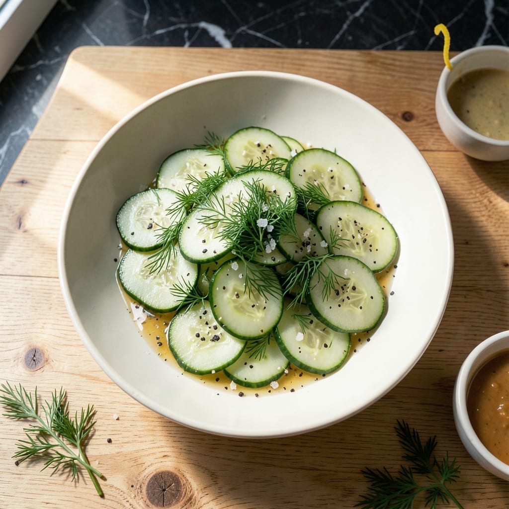 Cucumber Salad Recipe No Onions: Refreshing Crisp Coolness With Dill