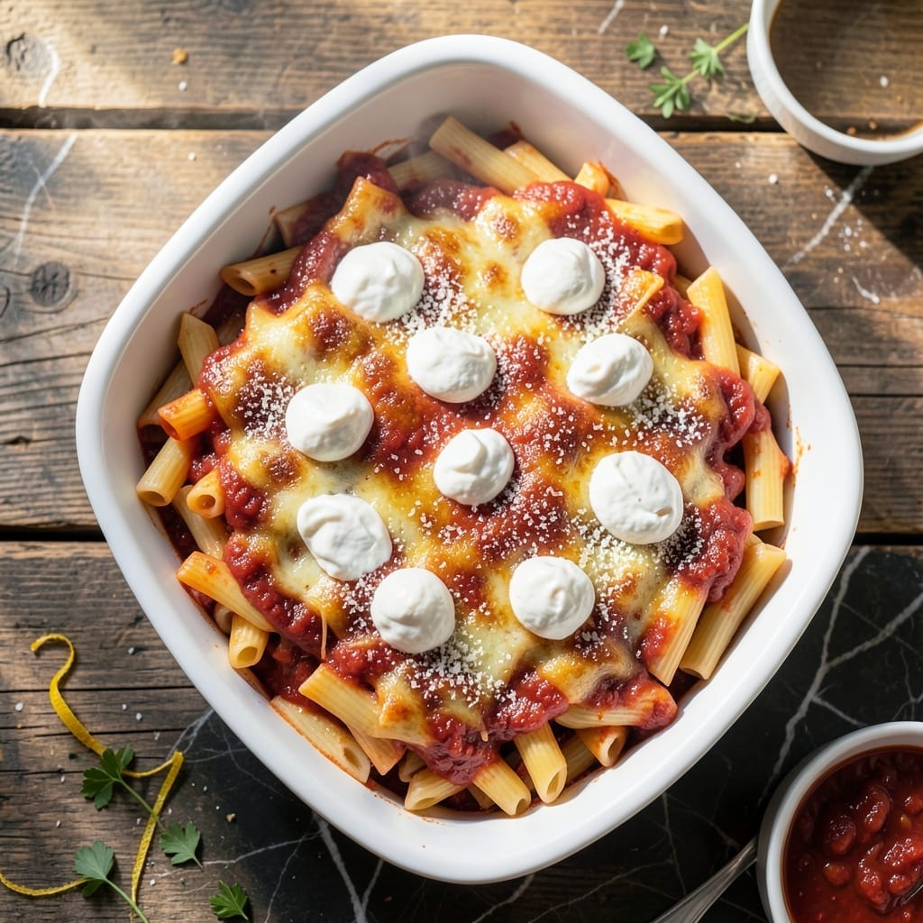 Baked Ziti Recipe With Ricotta: Three-Cheese Layered Italian Comfort
