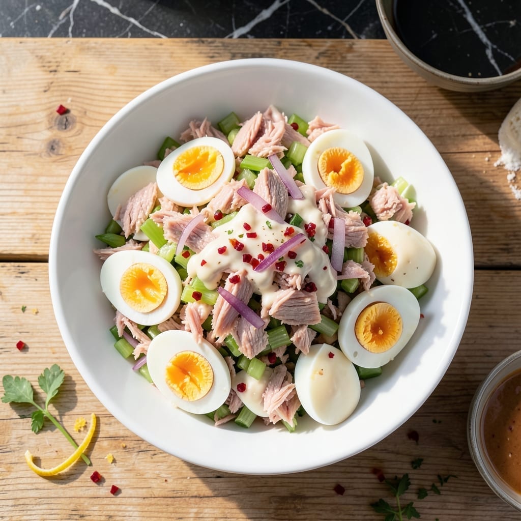 Tuna Salad Recipe With Boiled Eggs: Protein-Packed Crunch With a Creamy Twist