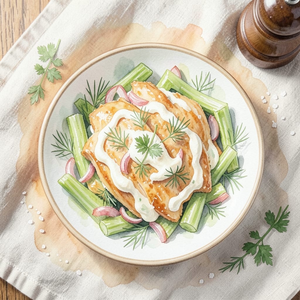 I Need a Recipe for Chicken Salad: Creamy Dill and Celery Crunch