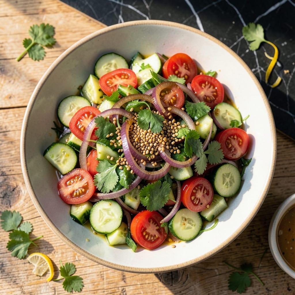 Kachumber Salad Recipe in Urdu: Fresh Cucumber Tomato Medley