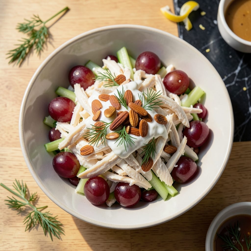 Chicken Salad Recipe With Yogurt and Grapes: Light and Refreshing Protein Lunch Chicken Salad Recipe With Yogurt and Grapes: Light and Refreshing Protein Lunch