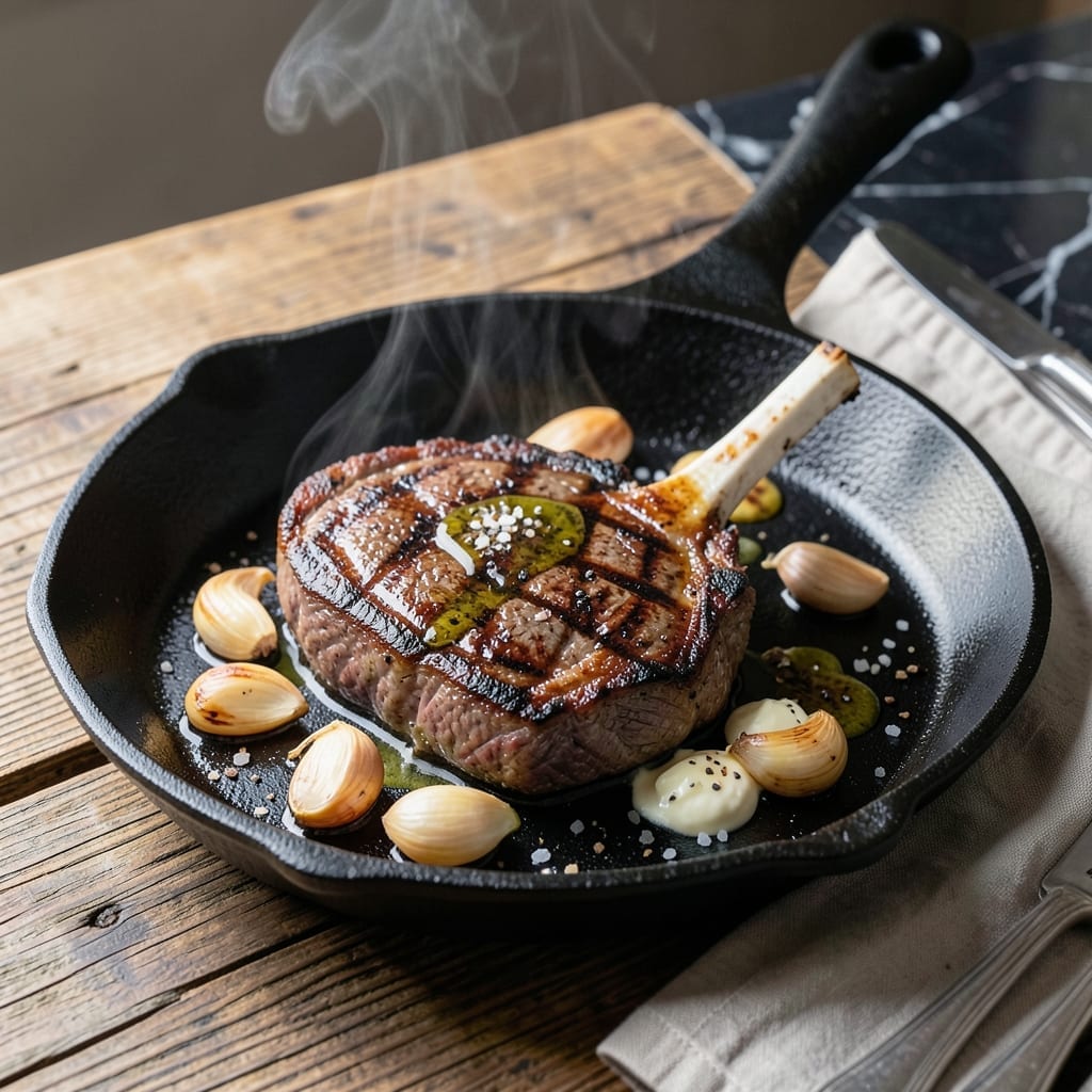 Recipe For T Bone Steak In Cast Iron Pan: Juicy Steakhouse Crust at Home