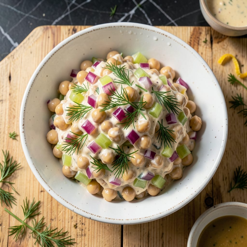 Chickpea Salad Recipe Mayo: Mediterranean Chickpeas With Zesty Lemon Twist