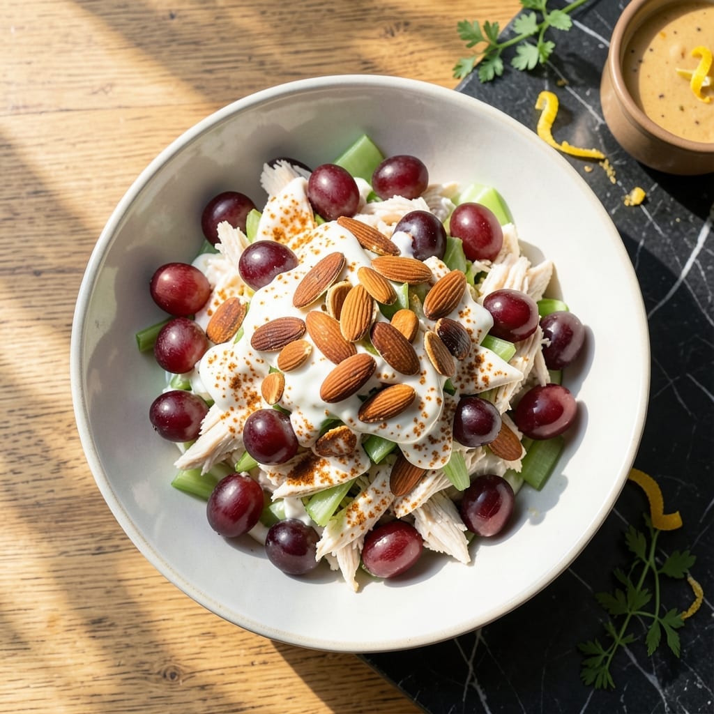 Chicken Salad Recipe With Grapes And Curry Powder: Sweet Spice With Crunchy Bite