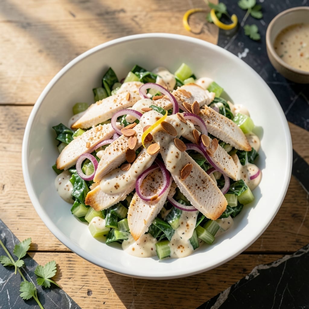 Chicken Salad Recipe With Garlic Powder: Zesty Creamy Crunch for Sandwiches