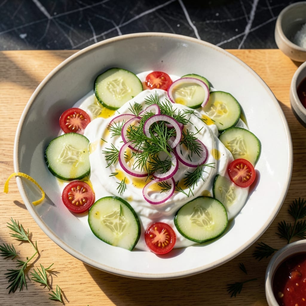 Cucumber Salad Recipe Greek Yogurt Dill: Cool and Creamy Garden Medley