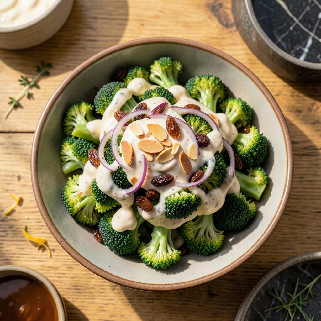 Broccoli Salad Recipe Dairy Free: Tangy Almond Crunch Without the Cream