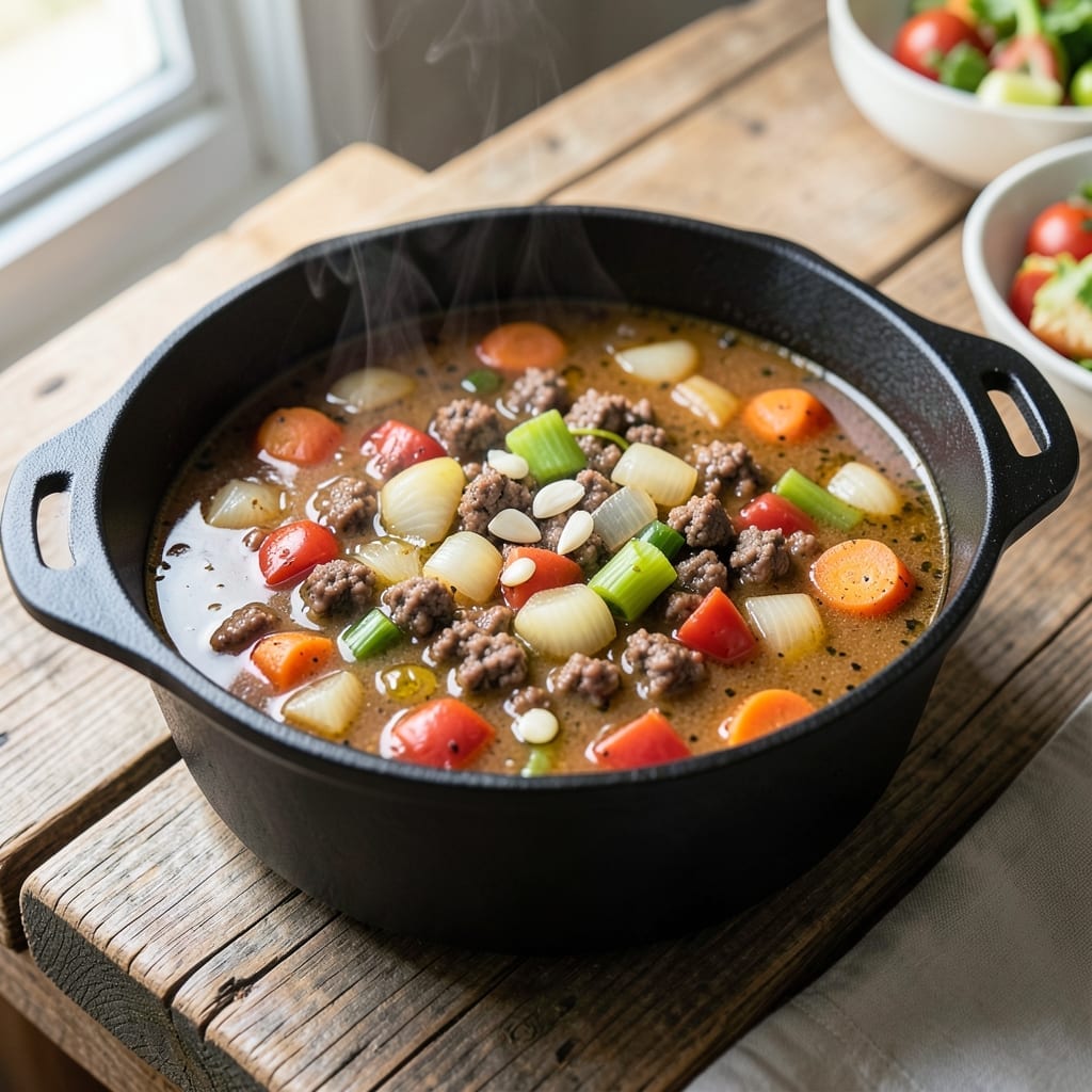 Easy Recipe for Hamburger Soup: Hearty One-Pot Weeknight Dinner