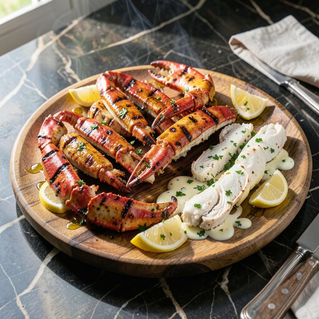 BBQ Crab Legs Recipe Grill: Smoky Char With Garlic Butter Finish