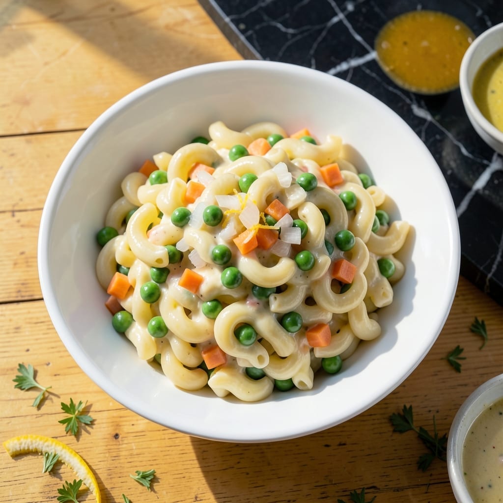 Hawaiian Macaroni Salad Recipe America's Test Kitchen: Sweet Pea and Carrot Crunch
