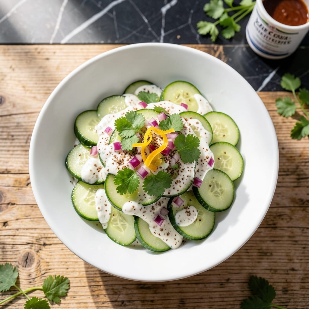 Cucumber Salad Recipe Indian Style: Cooling Yogurt and Spice Infusion