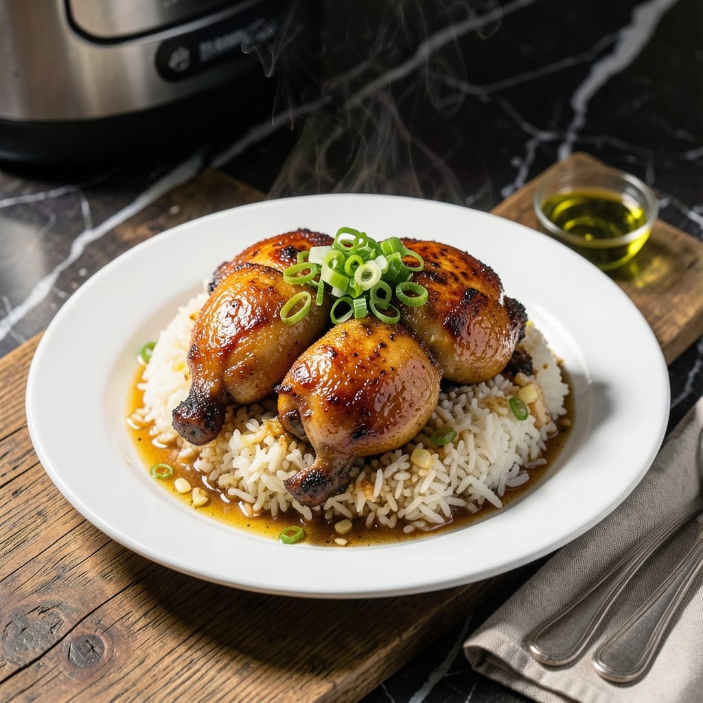 Hainanese Chicken Rice Recipe Instant Pot: Fragrant Ginger-Infused One-Pot Meal