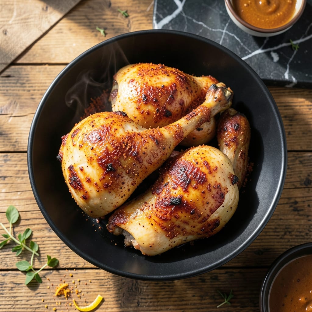 Baked Chicken Recipe: Golden Crisp Skin Over Moist Meat