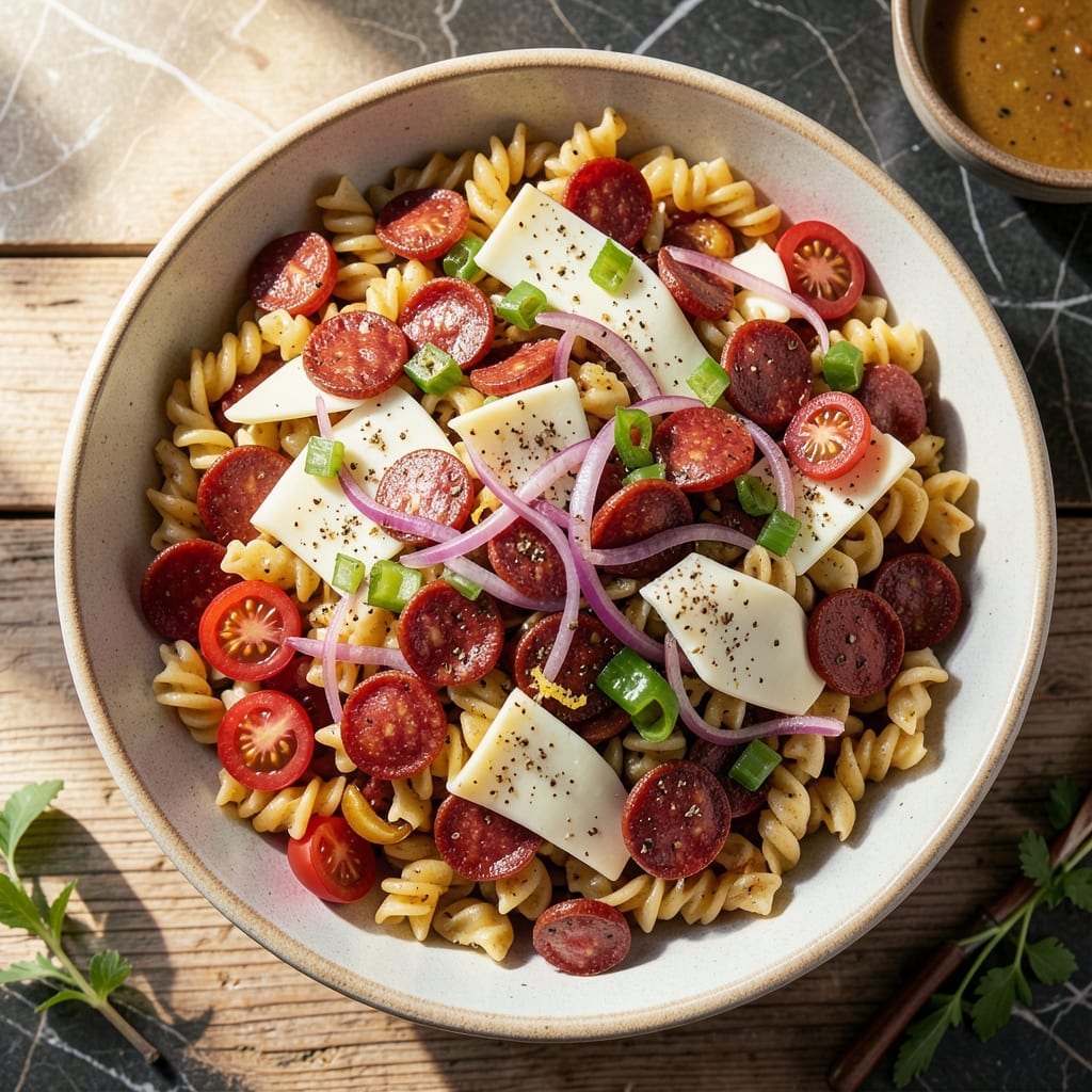 Pasta Salad Recipe With Pepperoni And Cheese: Zesty Italian Picnic Classic