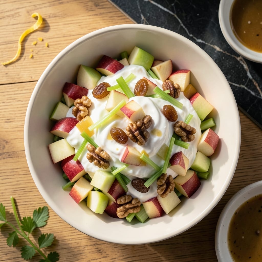 Recipe Waldorf Salad With Yogurt: Light and Tangy Crunch