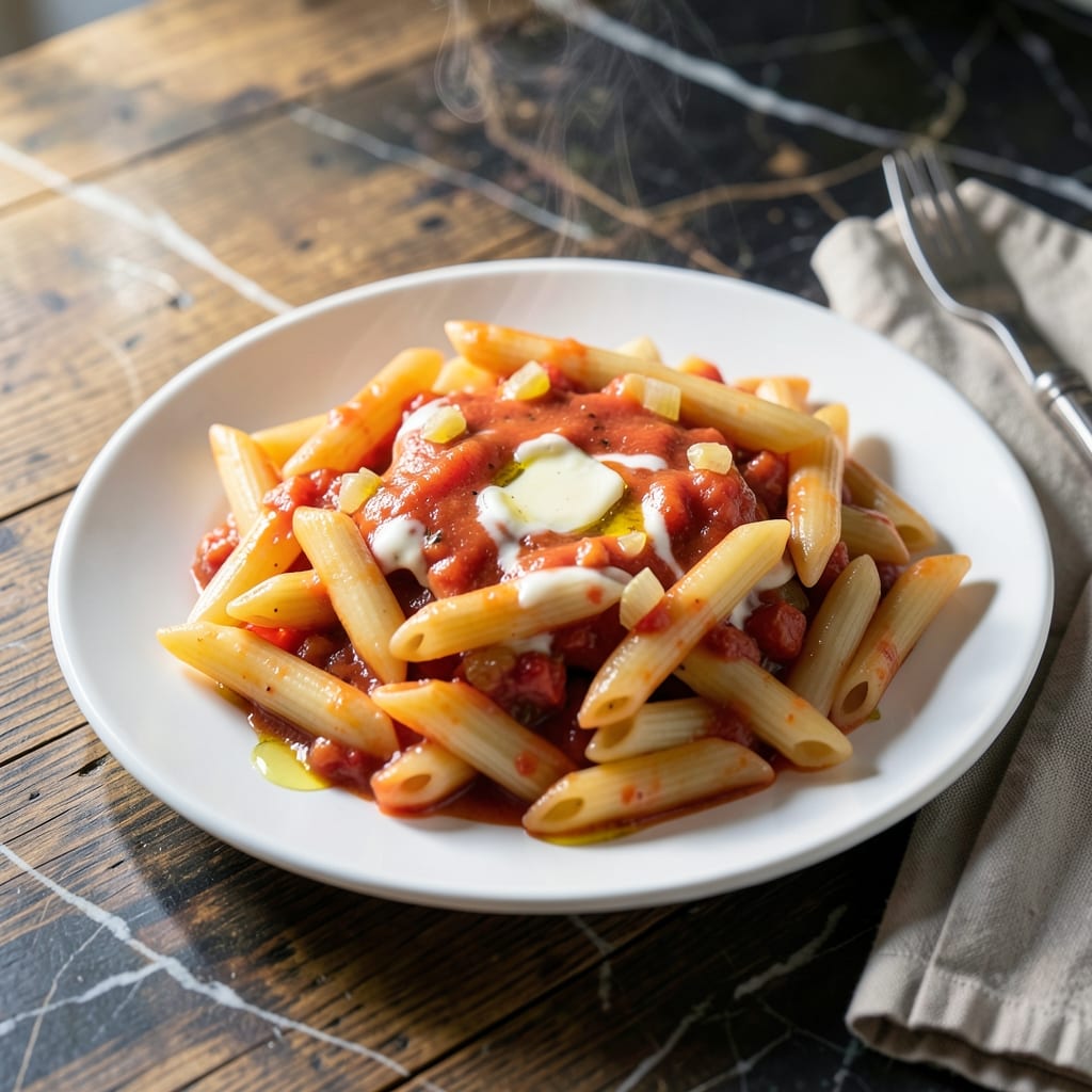 Penne Alla Vodka Recipe Without Vodka: Creamy Tomato Sauce With a Kick