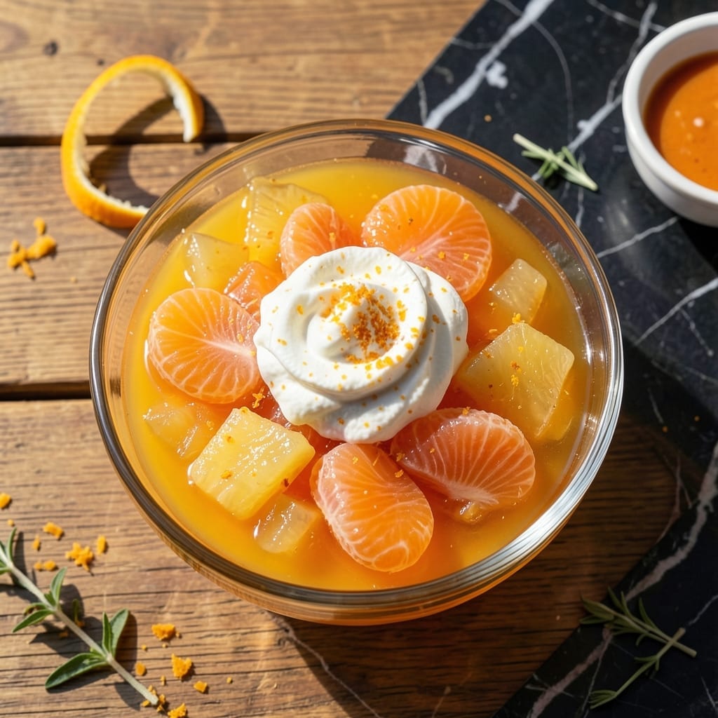 Recipe for Orange Jello Salad: Retro Picnic Creamy Delight
