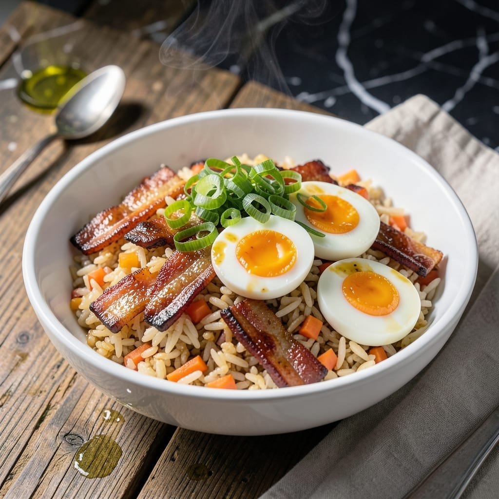 Recipe for Bacon Fried Rice: Smoky Wok-Fried Indulgence