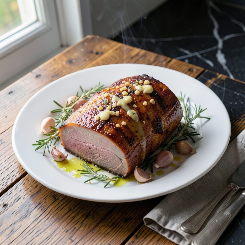 Half Pork Loin Recipe Oven: Garlic Butter Baste for Juicy Roast
