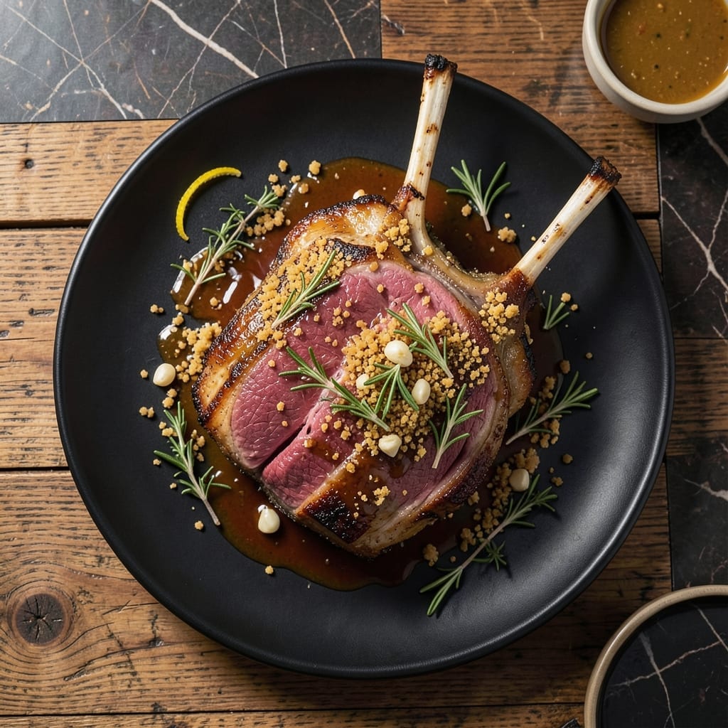 Recipe for Rack of Lamb Cooked in Oven: Herb-Crusted Elegance With Rosy Centers