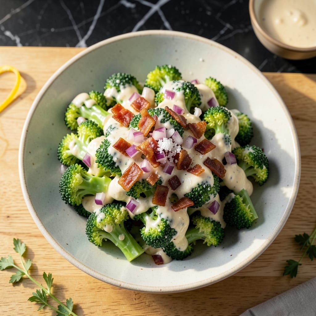 Broccoli Salad Recipe Mayo Vinegar Sugar: Sweet and Tangy Picnic Classic