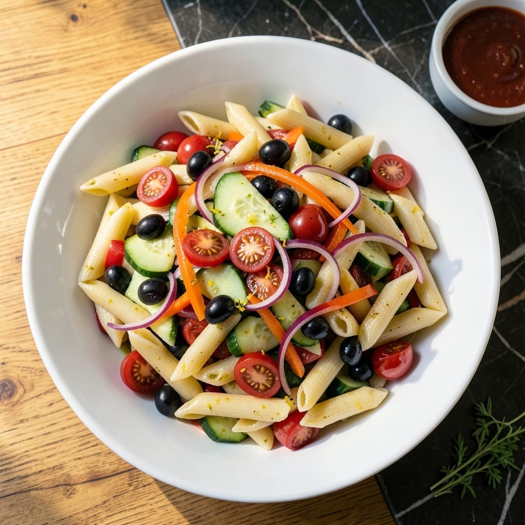 Pasta Salad Recipe for 20 People: Crowd-Pleasing Potluck Perfection