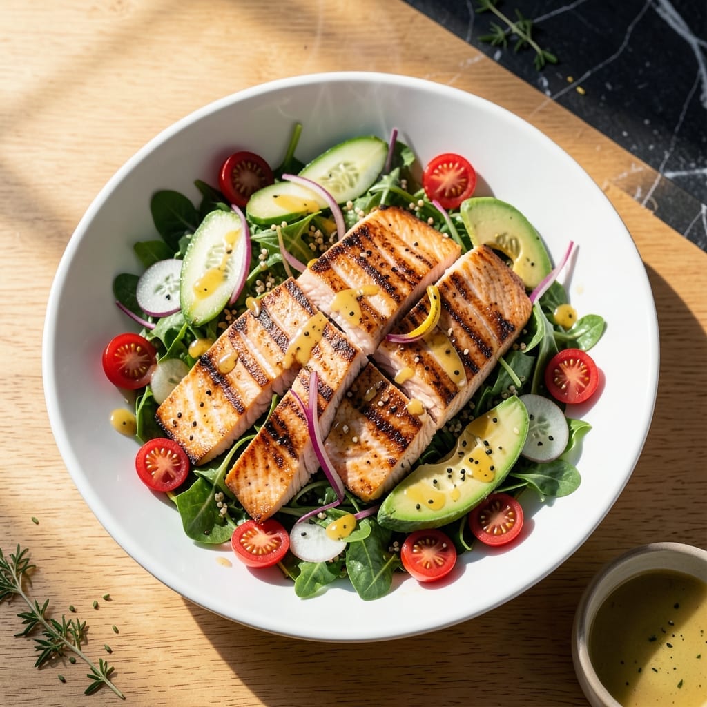 Salmon Salad Recipe Healthy: Omega-Rich Protein Bowl With Citrus Zing