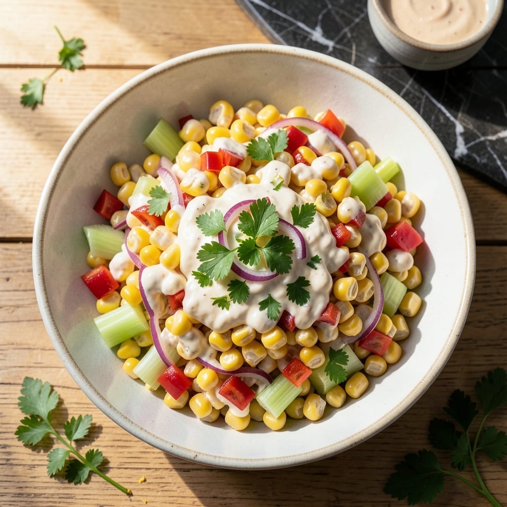 Corn Salad Recipe With Mayo: Creamy Picnic Side With Sweet Corn