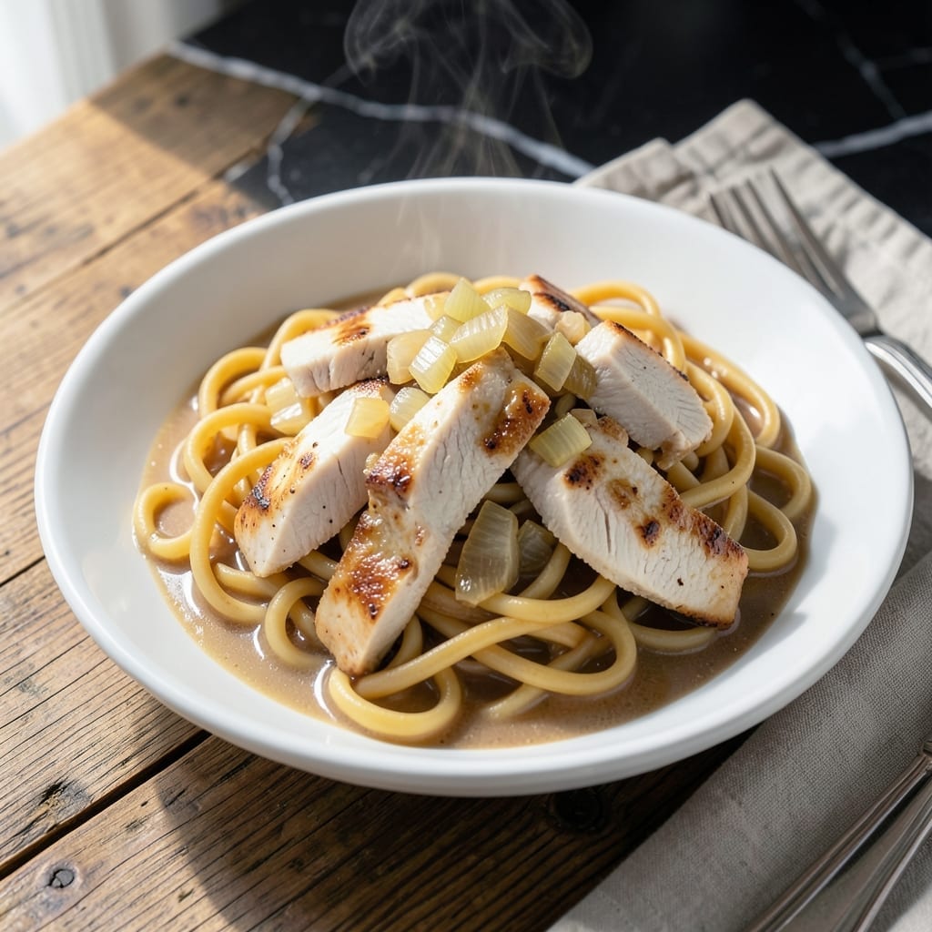 Reames Chicken and Noodles Recipe on Bag: Bag-to-Table Homestyle Dinner