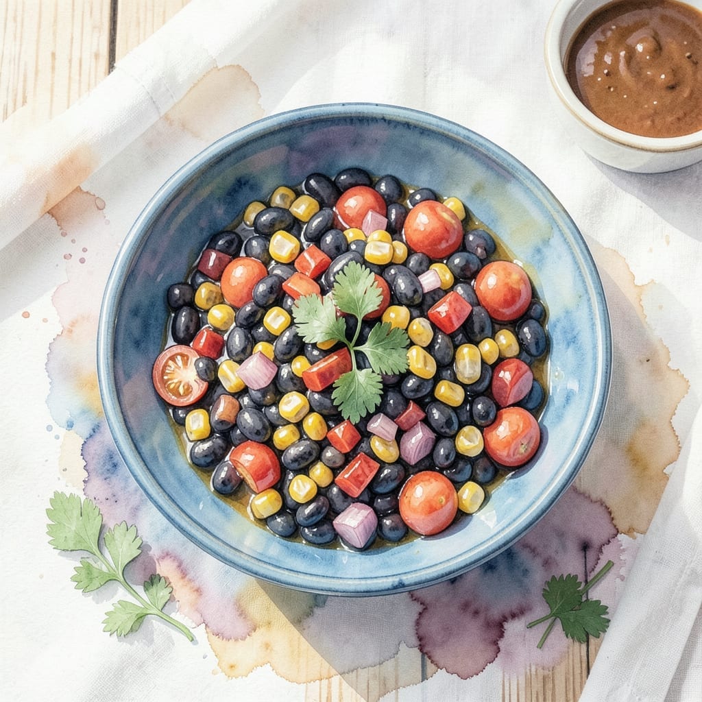 Black Bean and Corn Salad Recipe with Italian Dressing: Zesty Southwest Crunch in Minutes