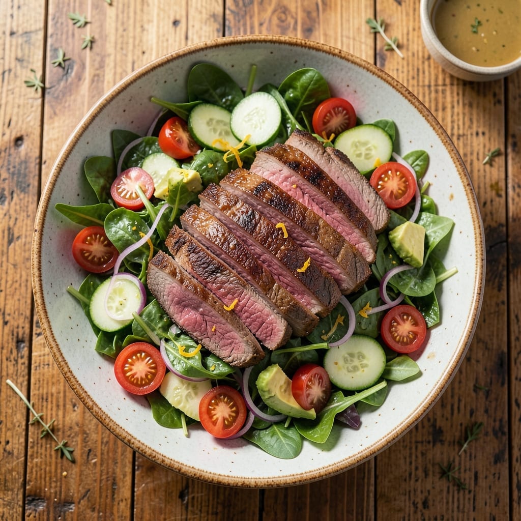 Best Steak Salad Recipe Ever: Charred Beef and Garden Freshness