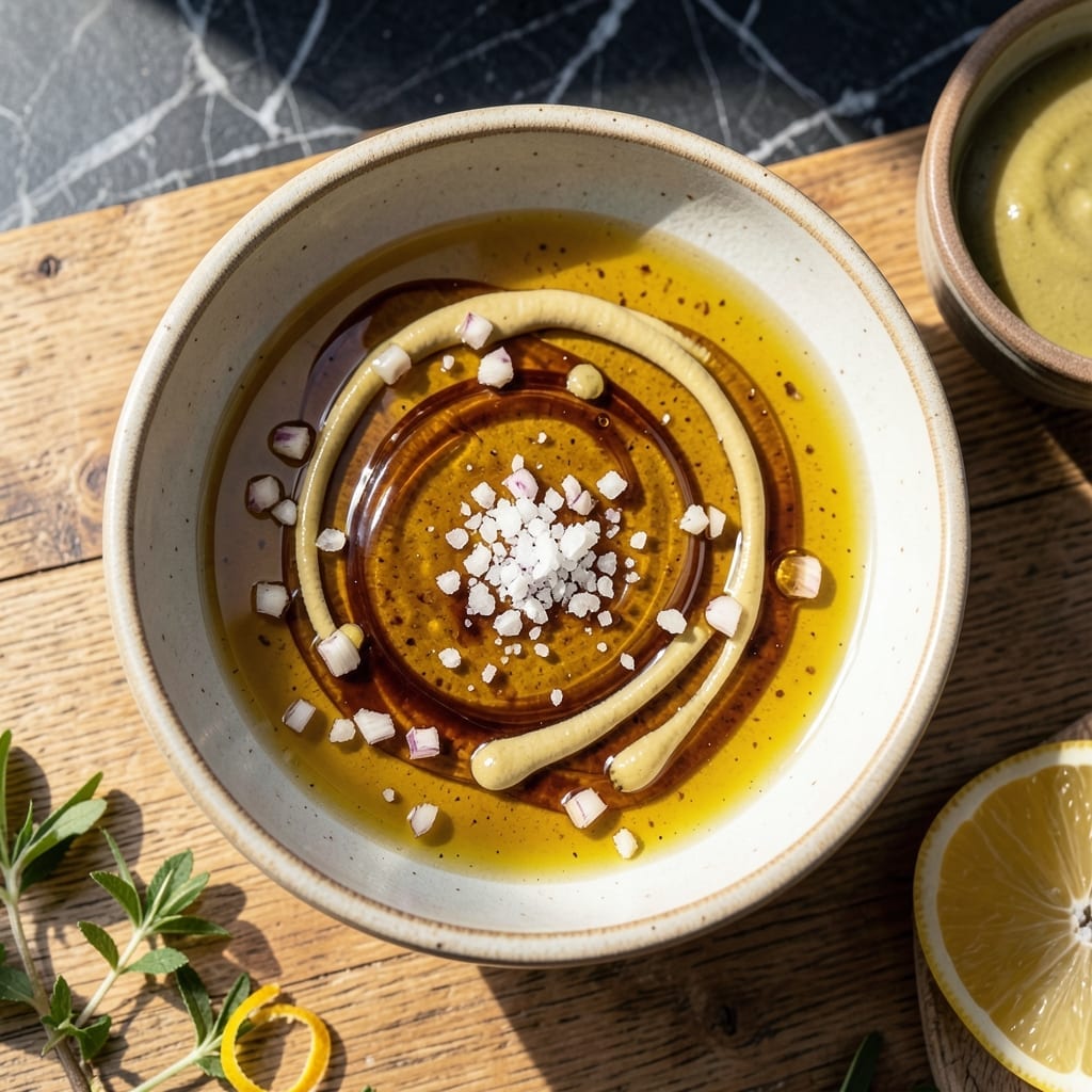 Homemade Salad Dressing Recipe Olive Oil: Whisked Emulsion for Fresh Greens