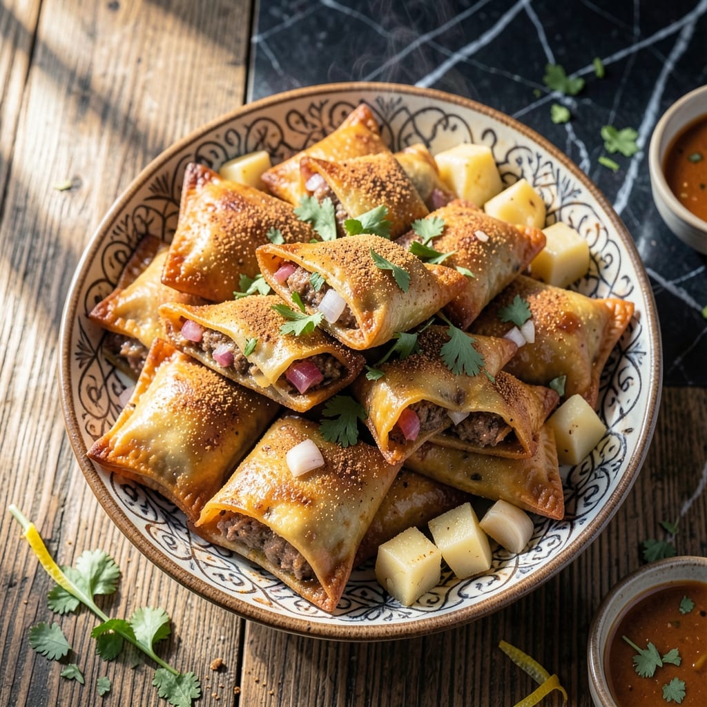 Samosa Recipe Beef: Spiced Filling in Flaky Pastry