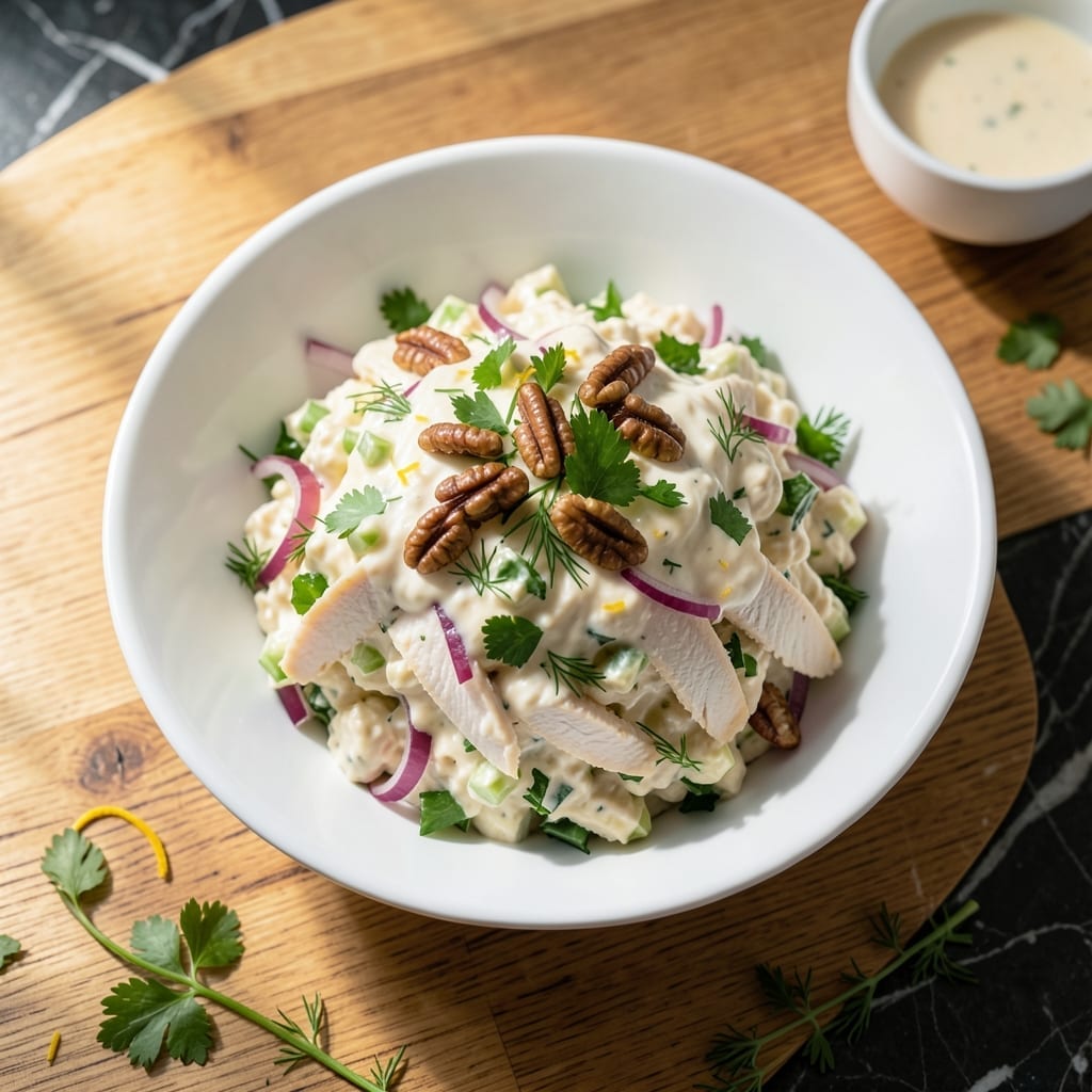 Classic Chicken Salad Recipe With Mayonnaise: Bright Herb Crunch in Every Bite
