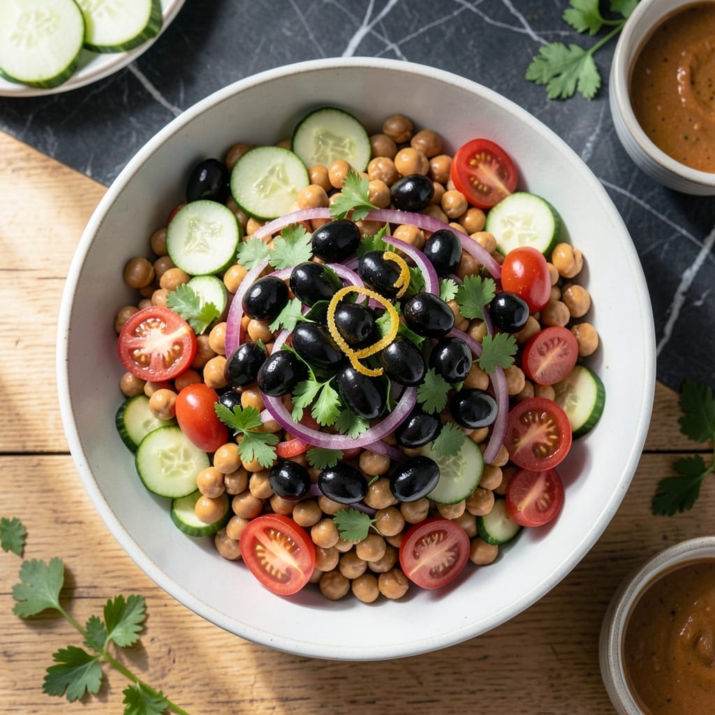 Chickpea Salad Recipe Healthy: Protein-Packed Mediterranean Bowl Chickpea Salad Recipe Healthy: Protein-Packed Mediterranean Bowl