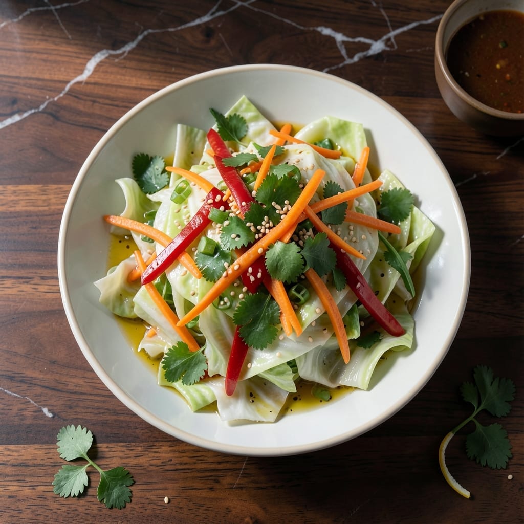 Chinese Cabbage Salad Recipe With Sesame Oil: Crunchy Asian-Inspired Freshness