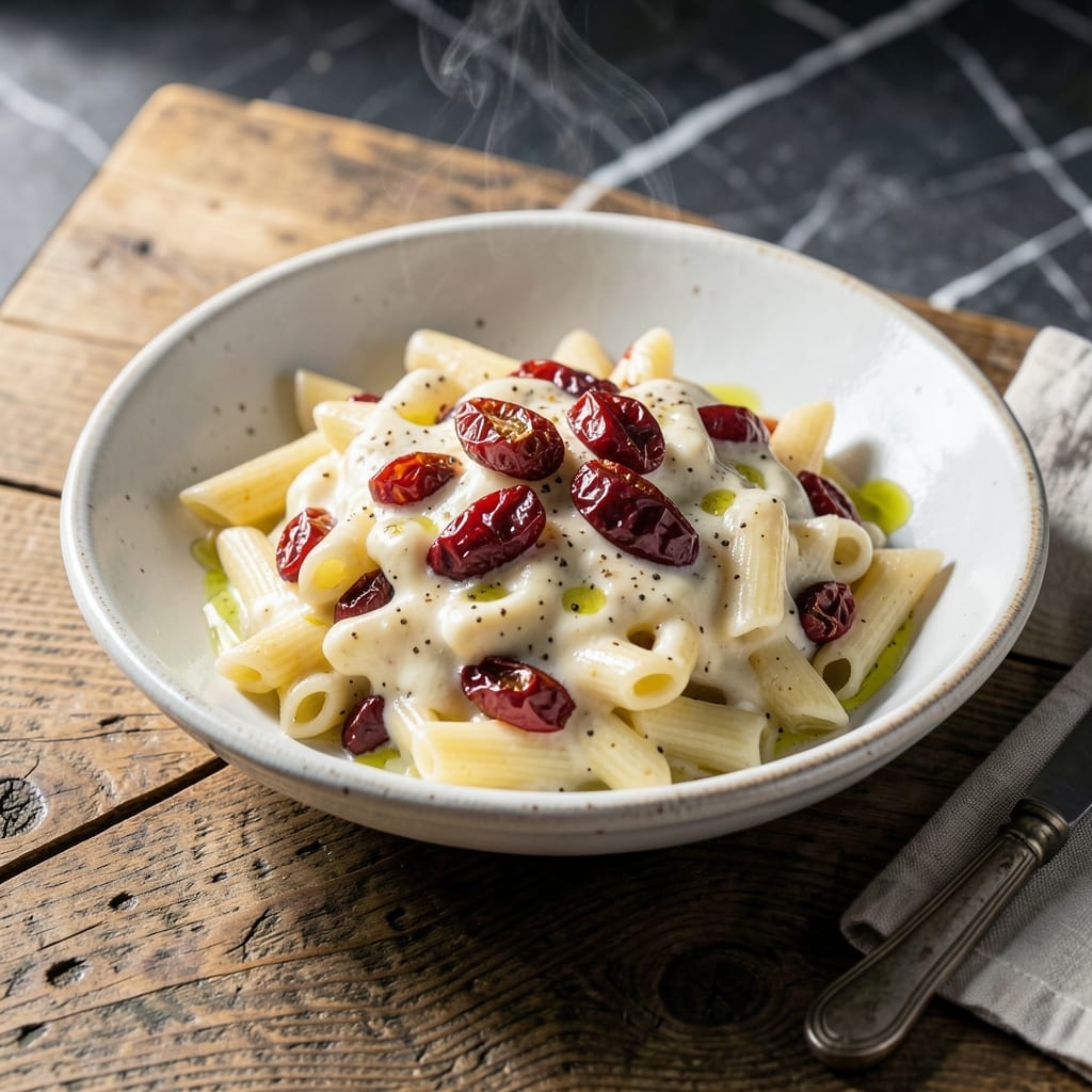 Boursin Pasta Recipe Sun Dried Tomatoes: Garlicky Cream Sauce With Mediterranean Flare