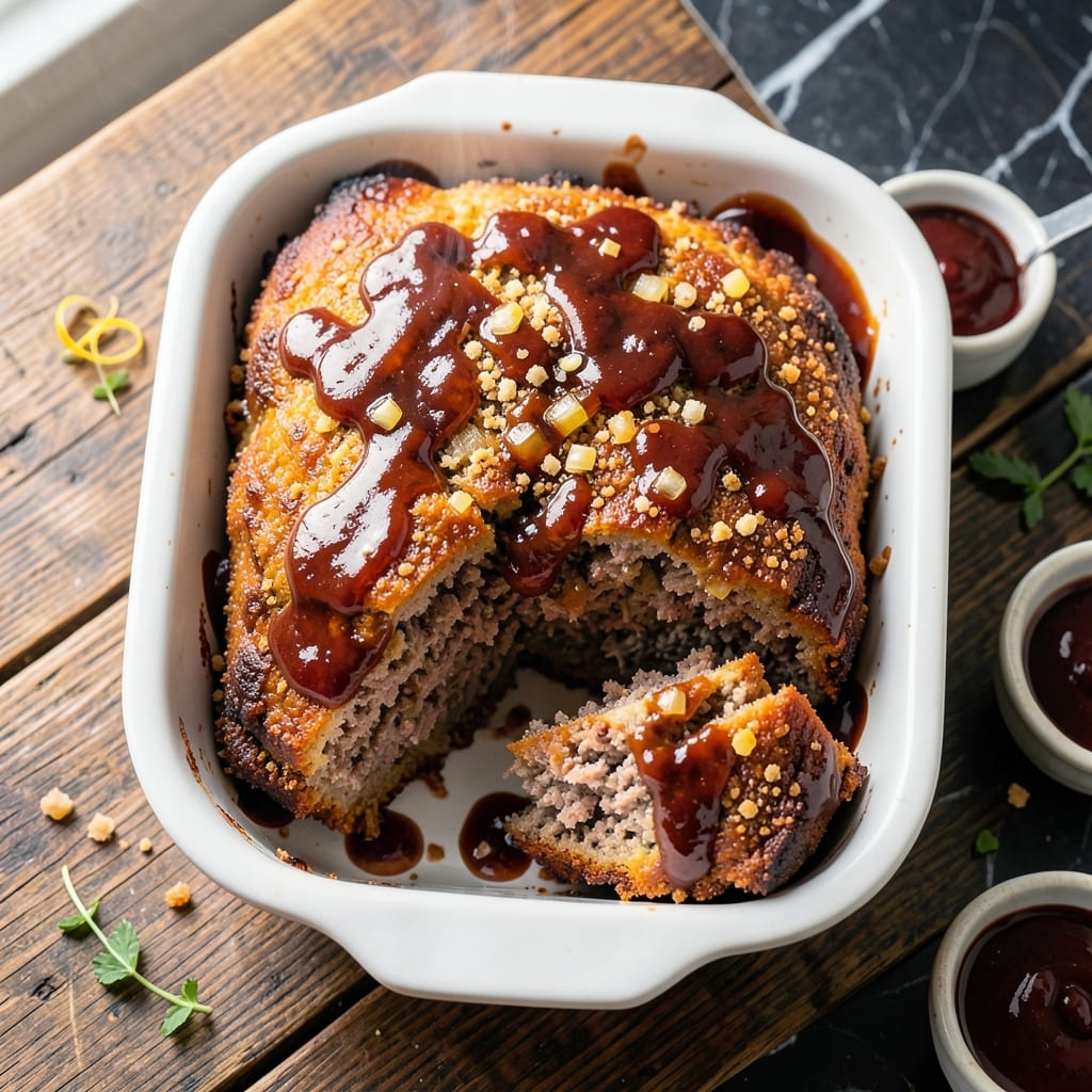Meat Loaf Recipe With BBQ Sauce: Smoky Sweet Glaze Over Juicy Beef