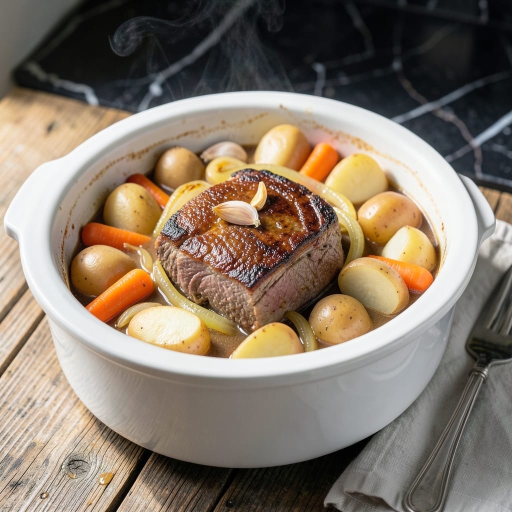 Grandma's Pot Roast Recipe Crock Pot: Slow Cooked Herb Infused Richness