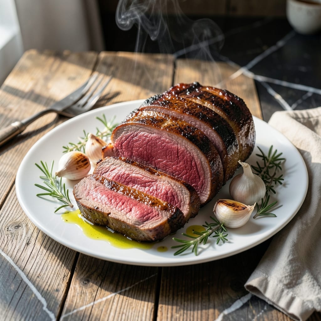 Eye Round Roast Recipe Medium Rare: Juicy Slice With Perfect Pink Center