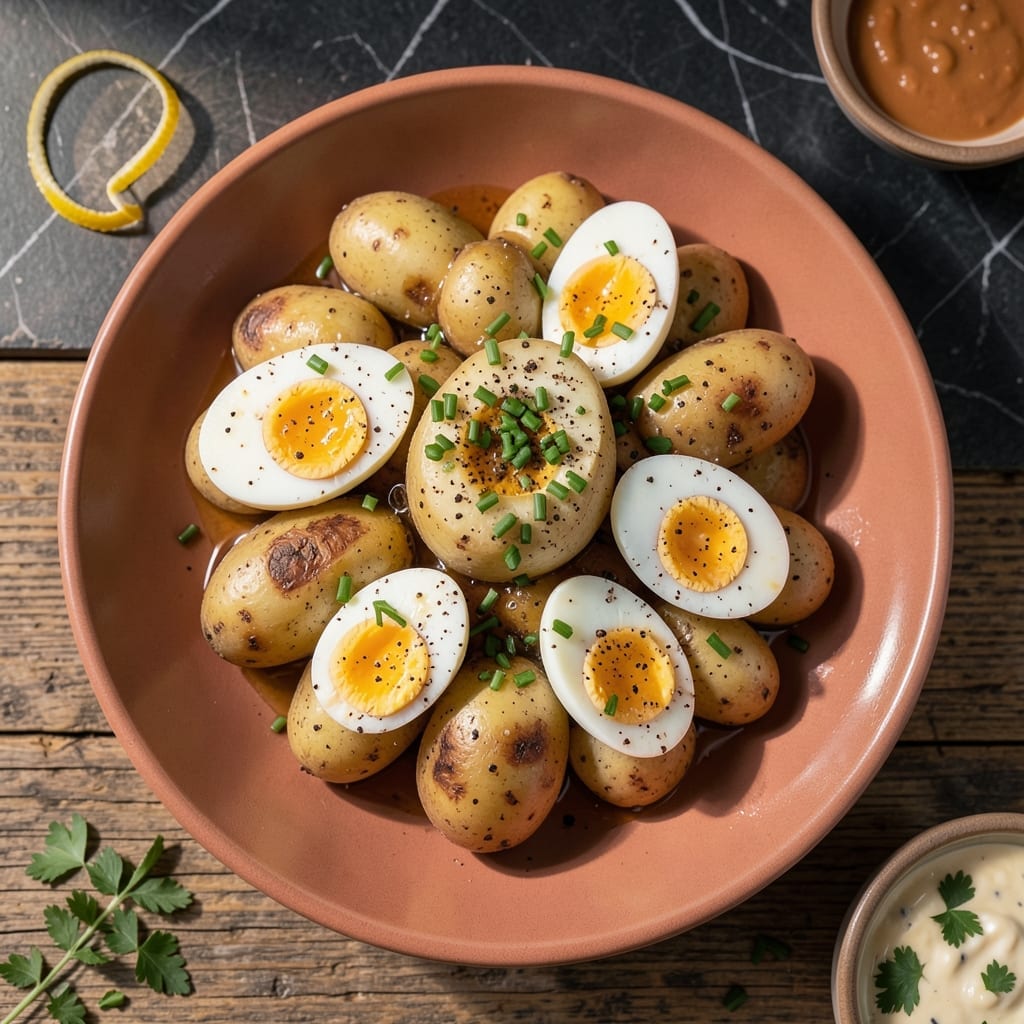 German Potato Salad Recipe With Egg: Tangy Warm Comfort With Creamy Hard-Boiled Bites