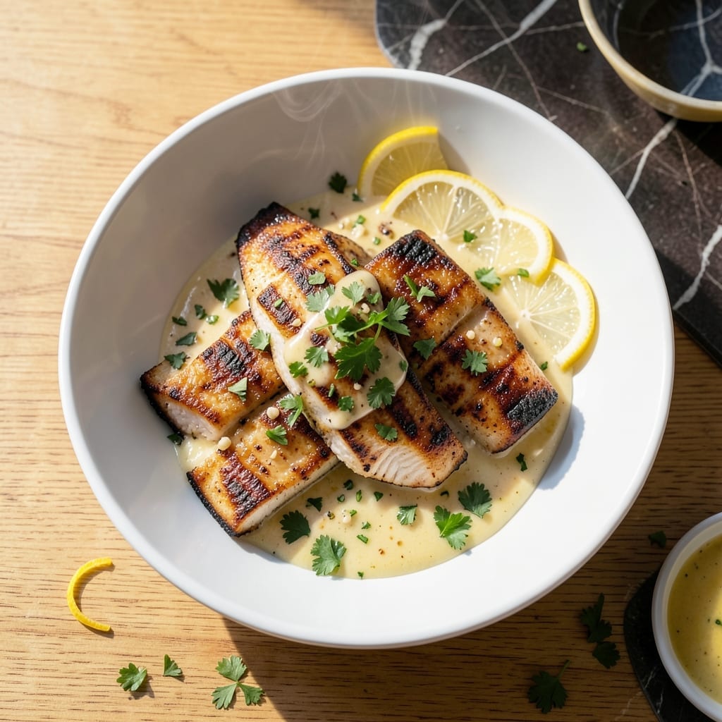 Monkfish Recipe Grilled: Charred and Flaky With Lemon-Herb Butter
